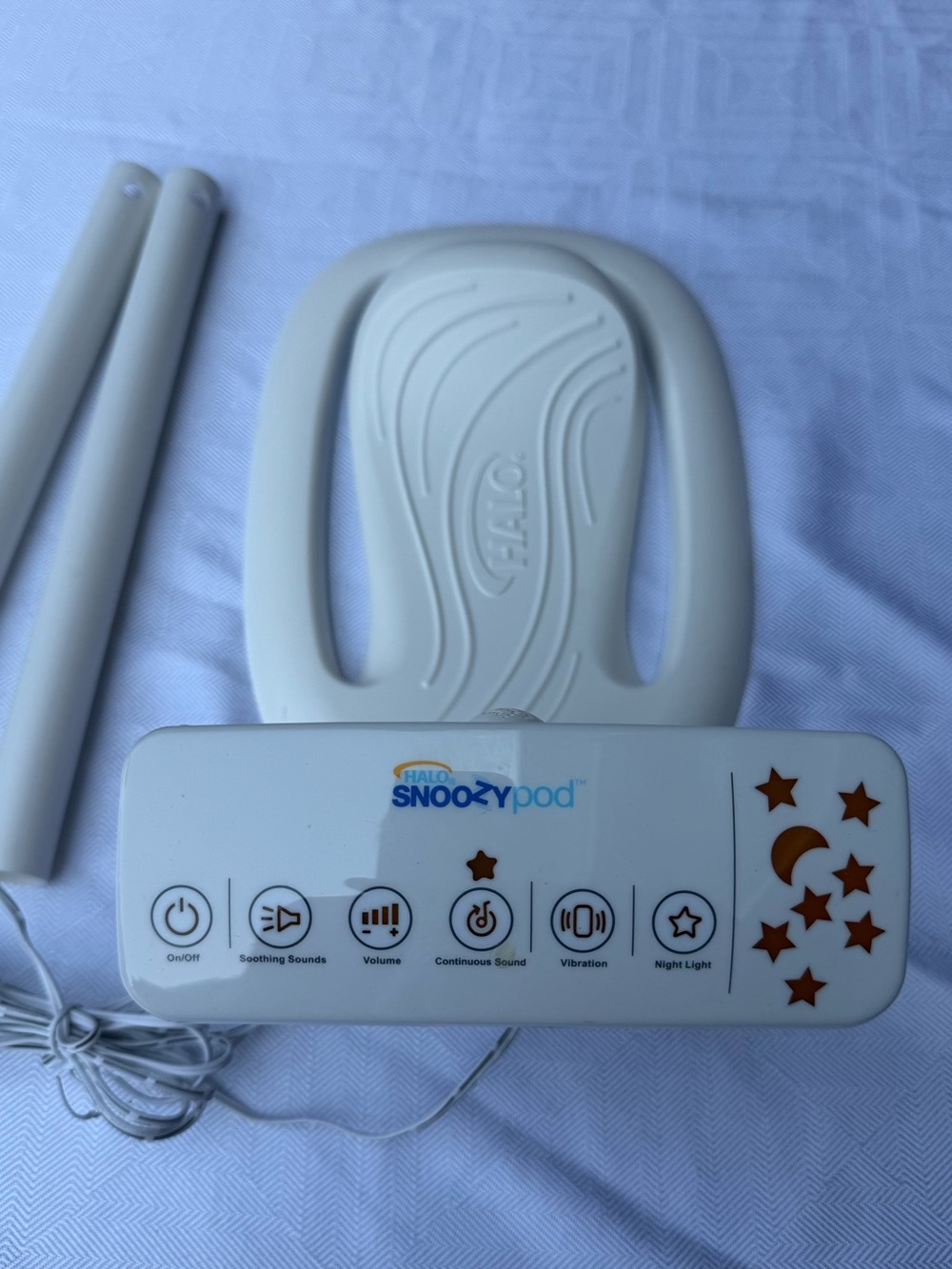 HALO SNOOZYPod Baby Bedtime Soother Projector, Vibration and Soothing Sound - Picture 2 of 10
